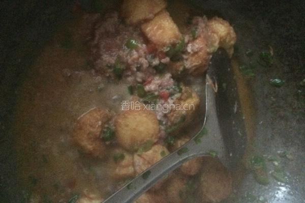 青椒烩鸡蛋豆腐的做法图解5