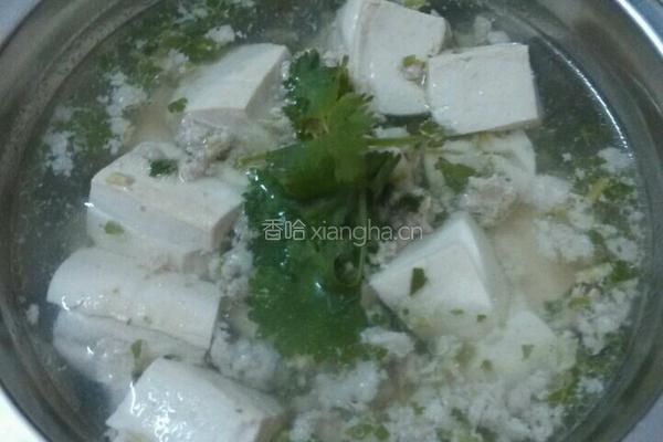 豆腐肉末汤
