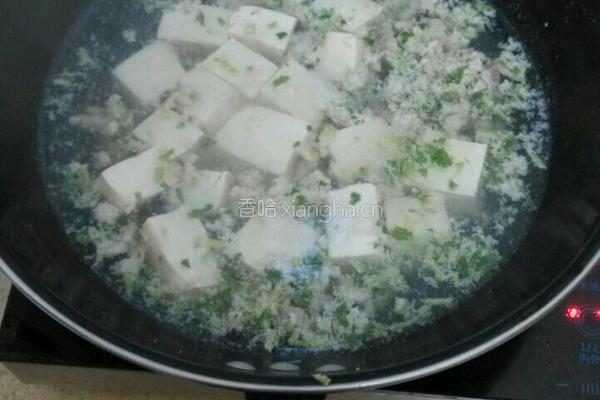 豆腐肉末汤的做法图解4