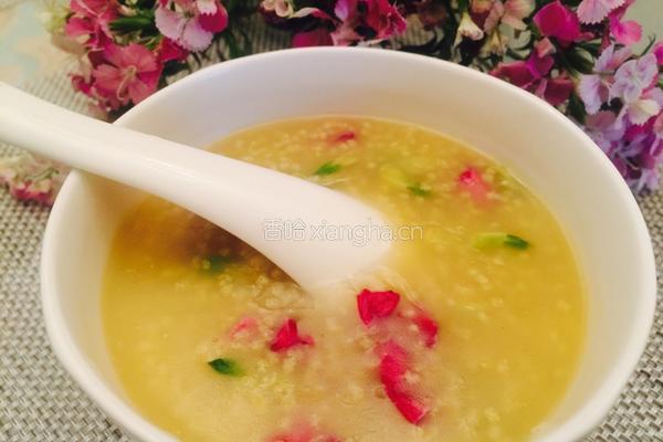 槐花小米粥的做法图解6