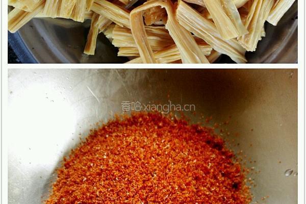 虾子腐竹的做法图解1