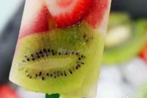 草莓奇异果冰棒