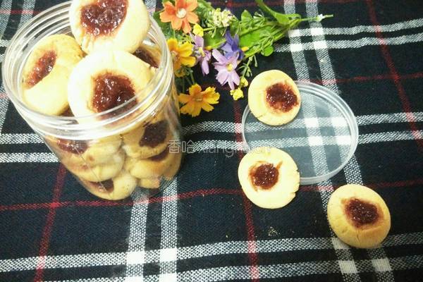 蛋奶草莓酱酥饼的做法图解8