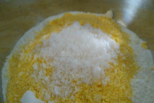 奶香糯米玉米饼的做法图解2