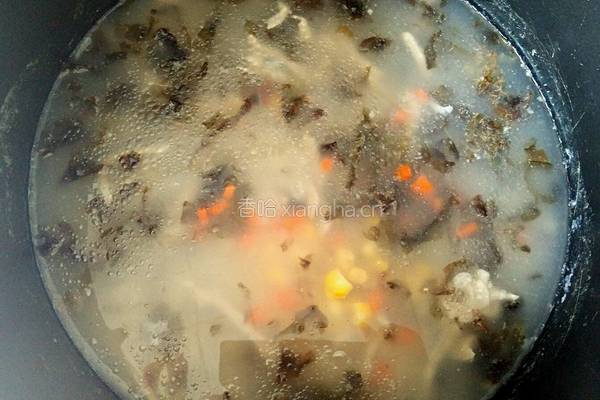 紫菜瘦肉粥的做法图解4