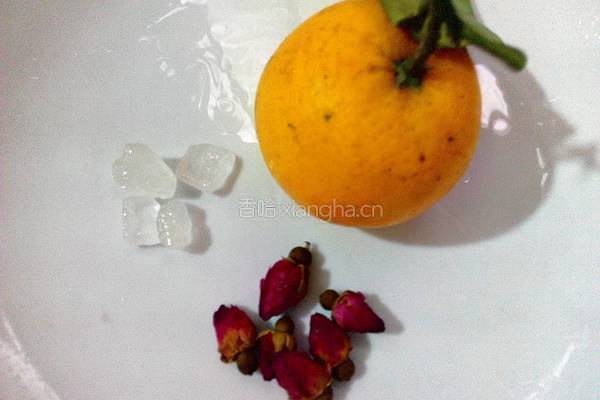 玫瑰花橙子茶的做法图解1