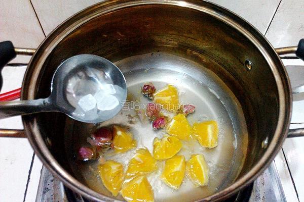 玫瑰花橙子茶的做法图解5