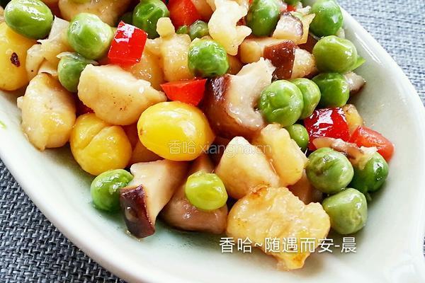 五彩鸡丁的做法图解13