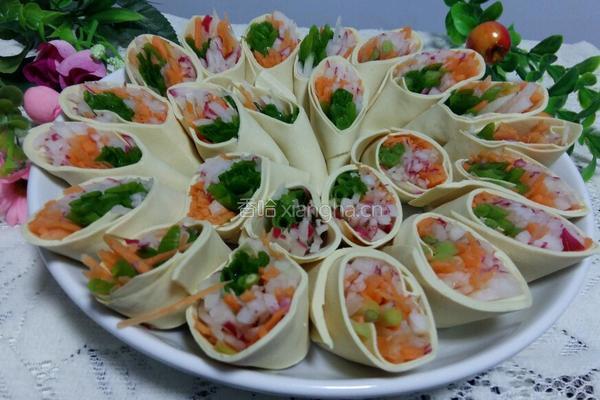 干豆腐蔬菜卷的做法图解10
