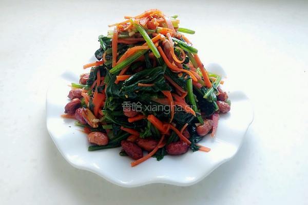 凉拌菠菜的做法图解12