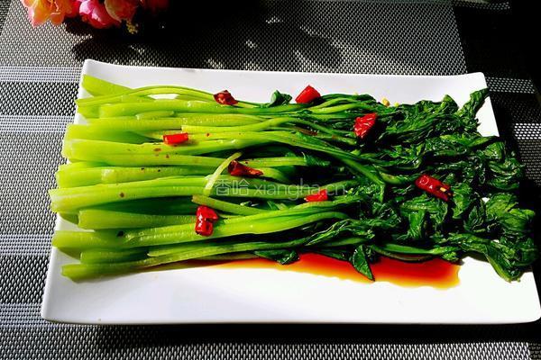 白灼菜心的做法图解6