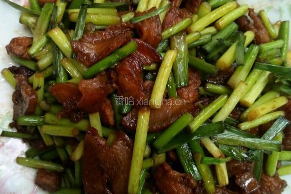蒜苔炒肉