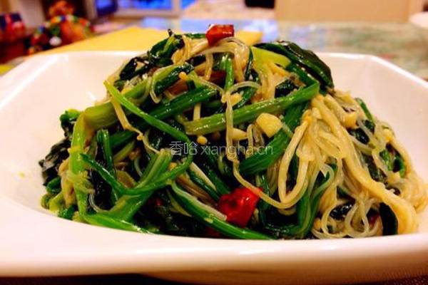 金针菇粉丝拌菠菜的做法图解10