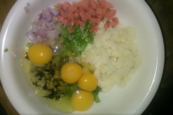鸡蛋馒头饼的做法图解3