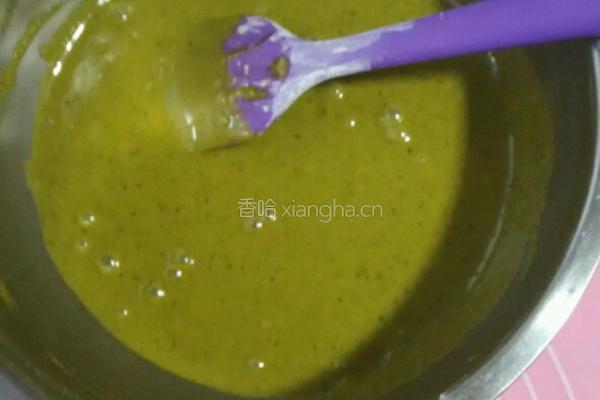抹茶戚风蛋糕的做法图解4