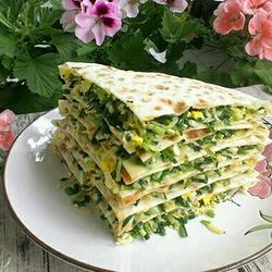 野蒜鸡蛋菜饼的做法[图]