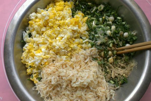 野蒜鸡蛋菜饼的做法图解4