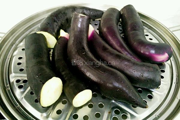 蒜香蒸茄子的做法图解3