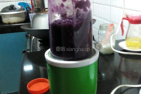紫薯芋泥西米的做法图解2