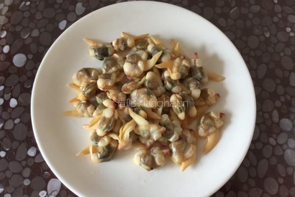 蒜泥菠菜拌沙蚬子肉的做法图解5