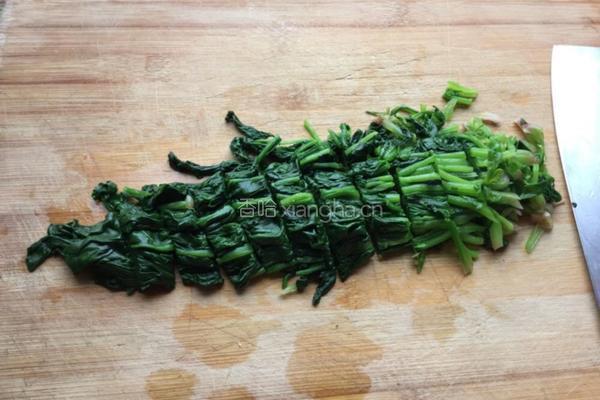 蒜泥菠菜拌沙蚬子肉的做法图解11
