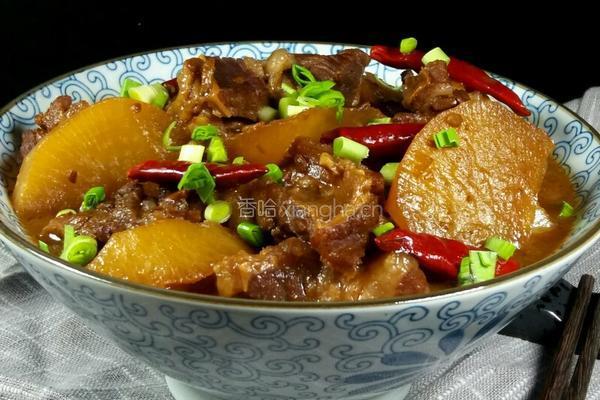 黄豆酱萝卜烧牛肉的做法图解11