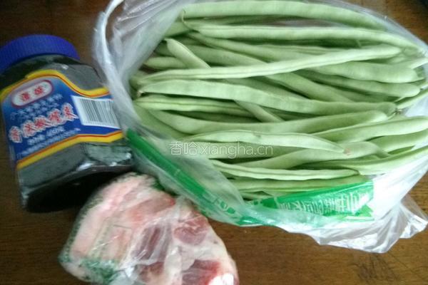 橄榄菜四季豆的做法图解1