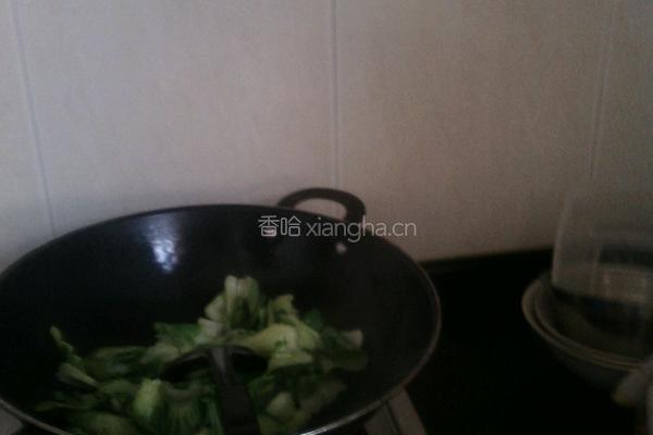炒青菜的做法图解3