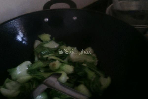 炒青菜的做法图解4