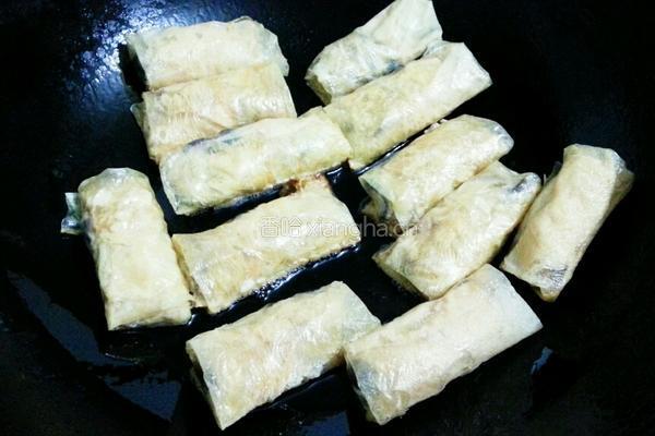 豆腐衣包菌菇的做法图解12