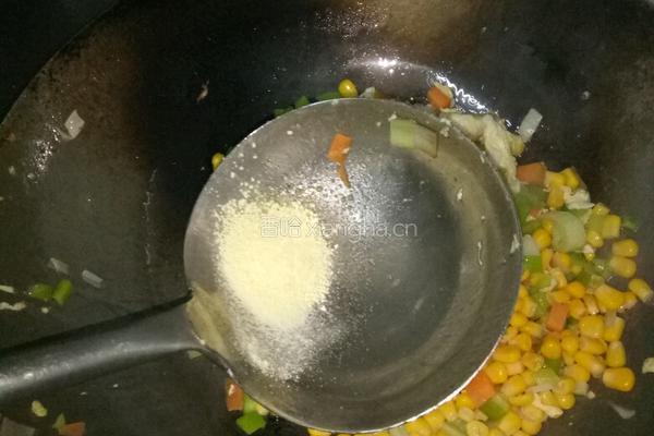 玉米鸡蛋炒饭的做法图解8