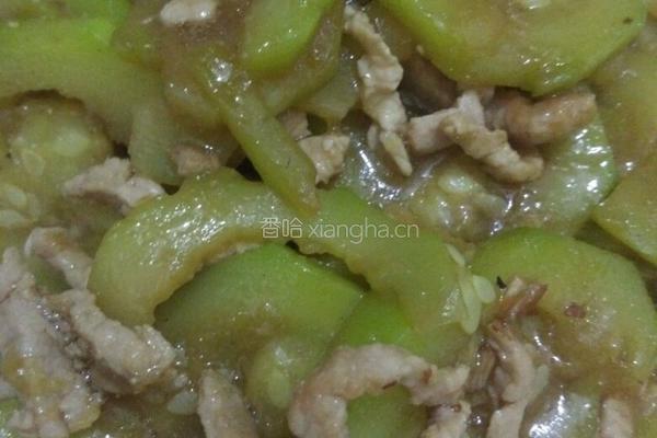 肉丝炒小角瓜