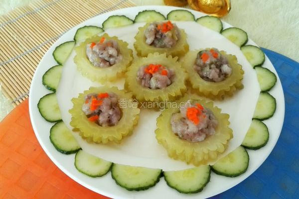 苦瓜酿肉的做法图解6