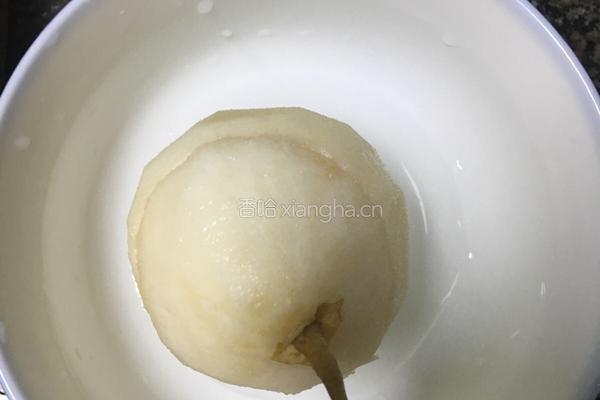 冰糖雪梨水与玛玢蛋糕的做法图解2