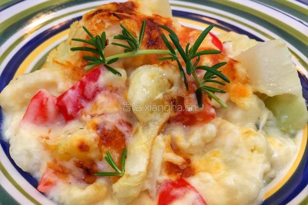 奶汁焗花椰菜(Cauliflower Gratin)的做法图解15