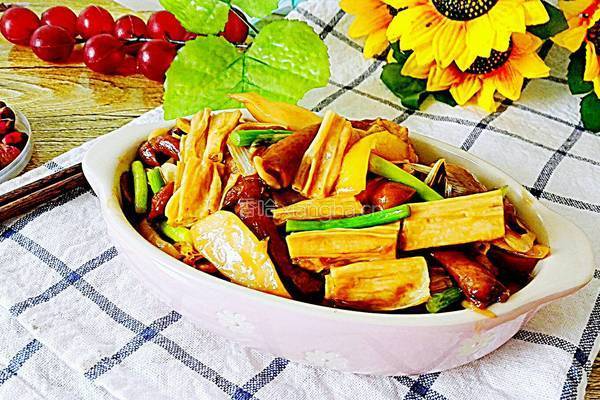 蚝油腐竹素食菌的做法图解9