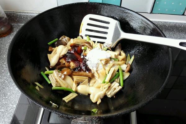 蚝油腐竹素食菌的做法图解7