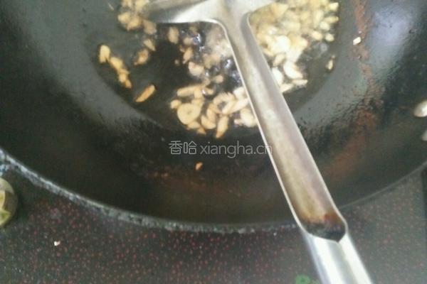 油菜炒肉片的做法图解5
