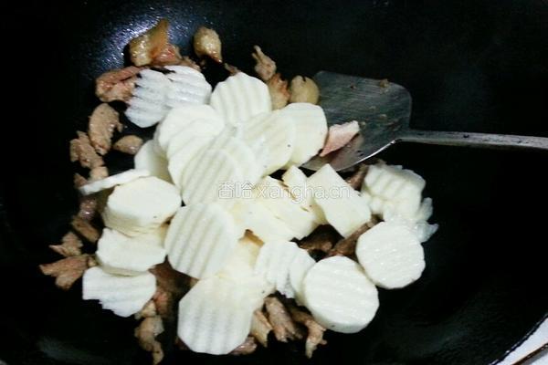 肉丝炒山药的做法图解4