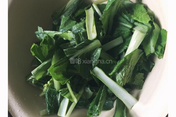 小白菜炖豆腐的做法图解3
