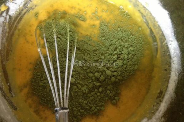 抹茶蜜豆蛋糕卷的做法图解5