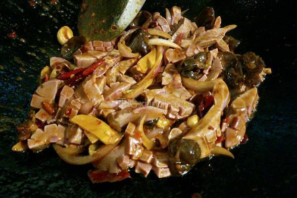 香辣爆炒腰花的做法图解12