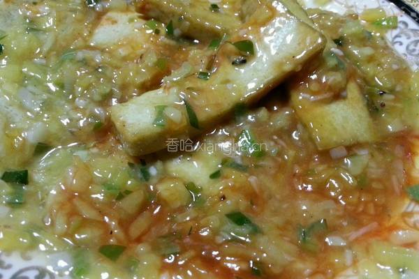 菠萝蒜汁豆腐的做法图解7
