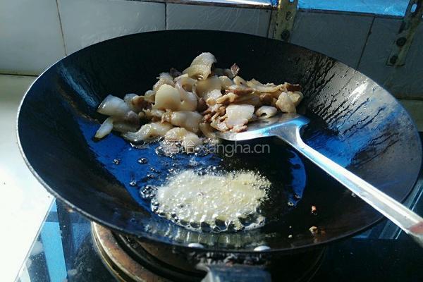 风味豆豉回锅肉的做法图解8