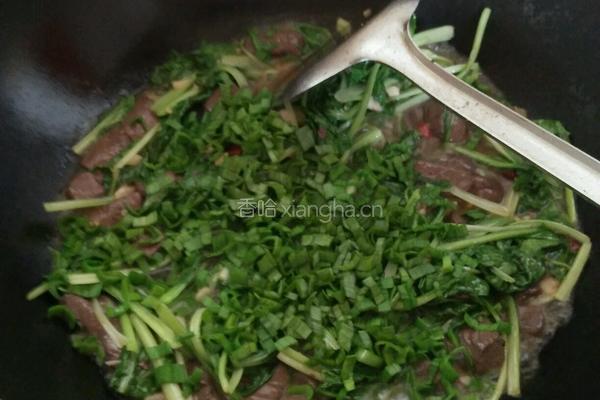 青菜红烧毛血旺的做法图解7