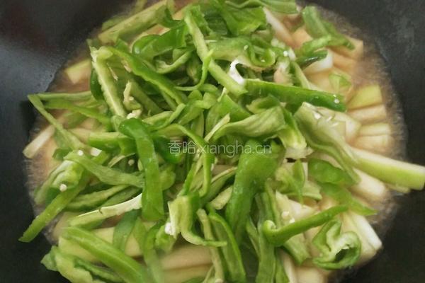 青椒炒瓠子的做法图解4