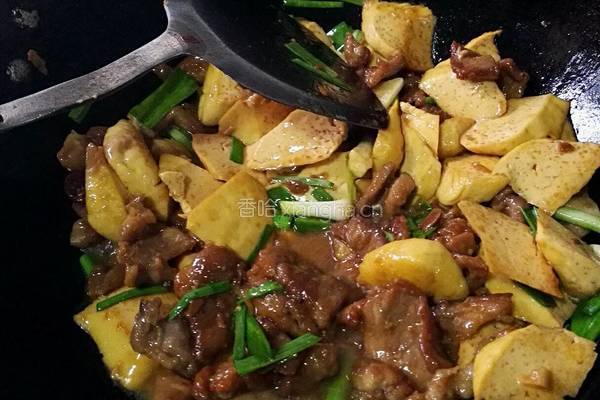 豆干炒肉的做法图解6