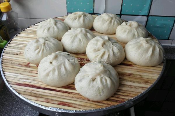 虾仁小白菜包子的做法图解15