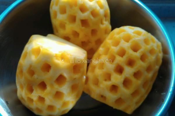 菠萝果肉饼干的做法图解1