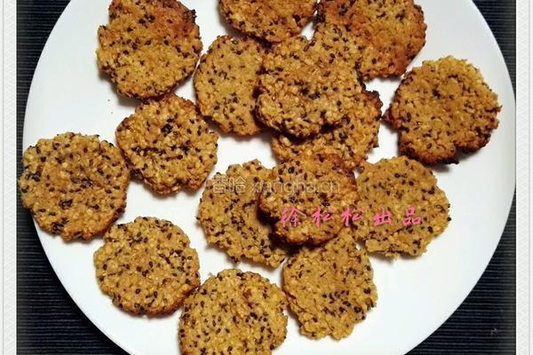 高纤麦片黑芝麻饼干的做法图解6